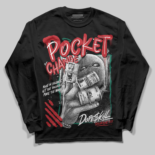 Jordan 3 Mexico 'El Vuelo' DopeSkill T-Shirt Long Sleeve T-Shirt Pocket Change Graphic Streetwear - Black