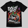 Black and White Sneakers DopeSkill T-Shirt Ease My Mind Graphic Streetwear - Black