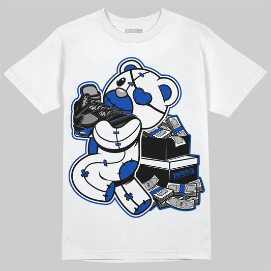 AJ 5 Racer Blue DopeSkill T-Shirt Bear Steals Sneaker Graphic