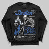 Awake NY x Jordan 5 Retro 'Black Racer Blue' DopeSkill Long Sleeve T-Shirt Broken Bones Graphic Streetwear - Black
