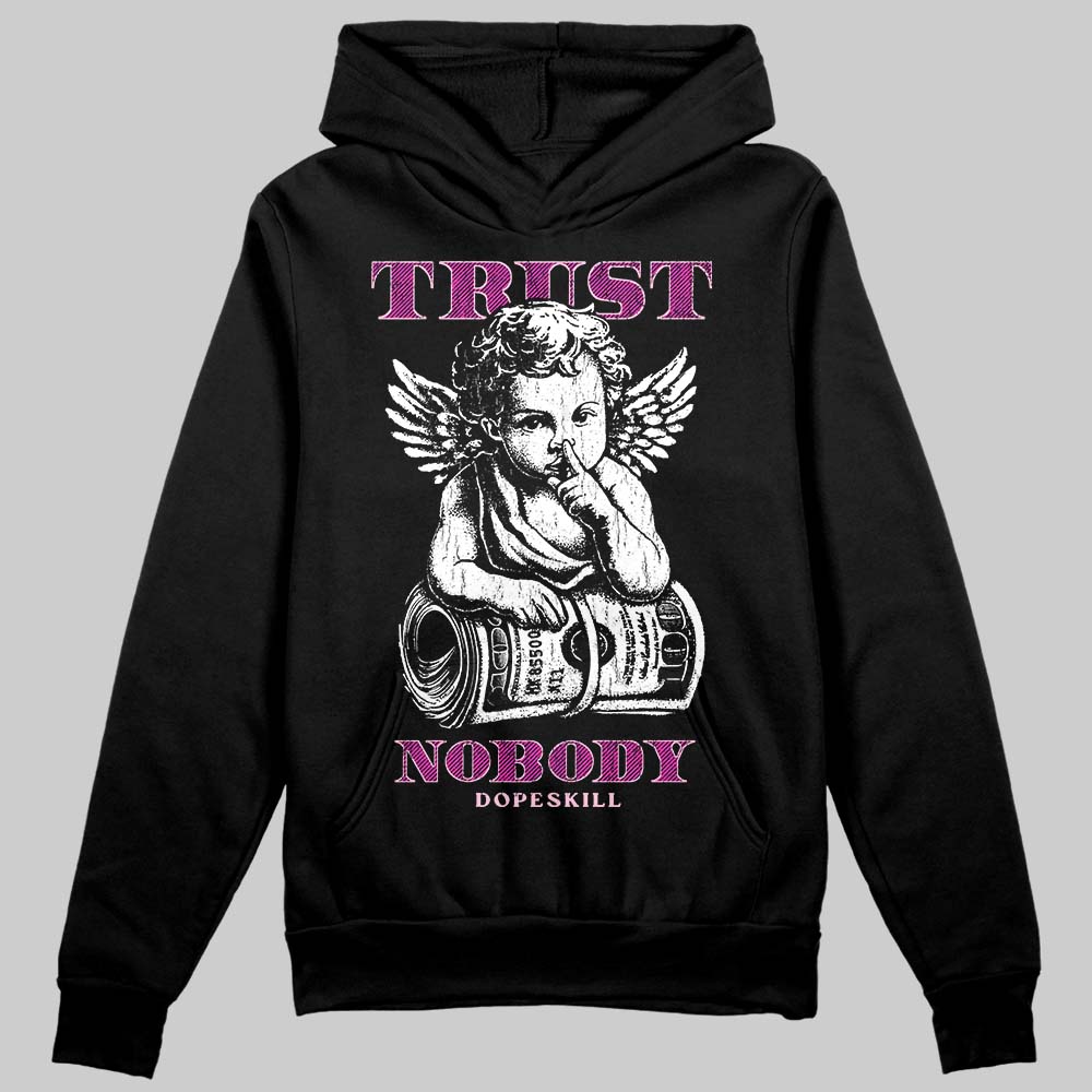 Pink Sneakers DopeSkill Hoodie Trust Nobody Graphic Streetwear - black