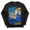 Royal Blue Sneakers DopeSkill Long Sleeve T-Shirt Stackin Mines Graphic Streetwear - Black