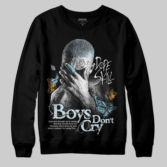 Vans Knu Stack Vintage Satin Dream Blue DopeSkill Sweatshirt Boys Don't Cry Graphic Streetwear - Black