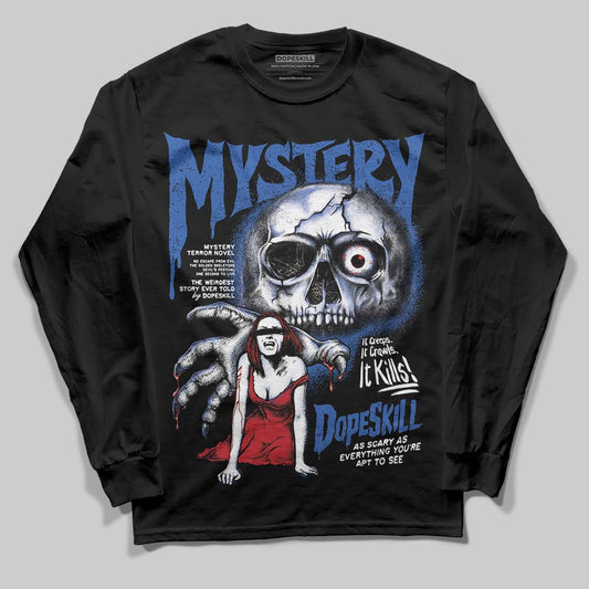 Jordan 1 Low Travis Scott x Fragment DopeSkill Long Sleeve T-Shirt Mystery Ghostly Grasp Graphic Streetwear - Black