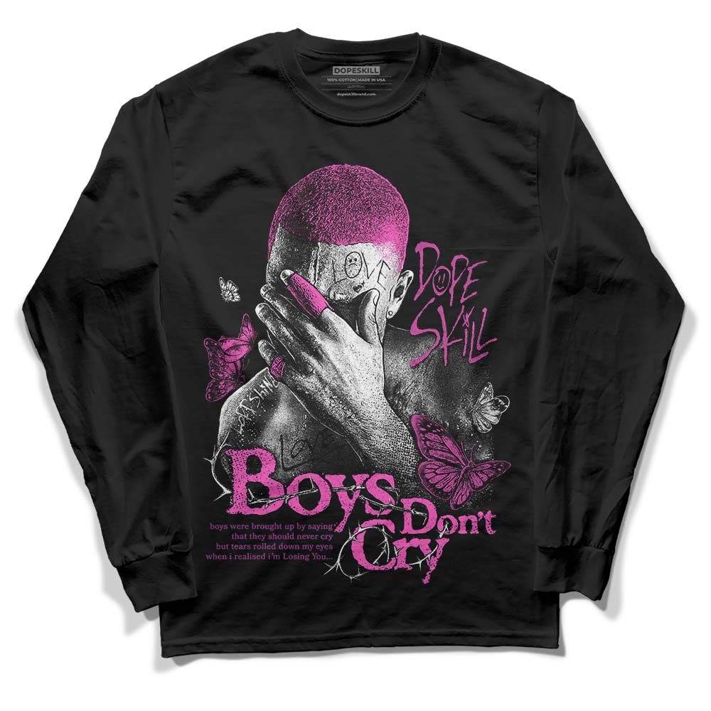 Jordan 4 GS “Hyper Violet” DopeSkill Long Sleeve T-Shirt Boys Don't Cry Graphic Streetwear - Black