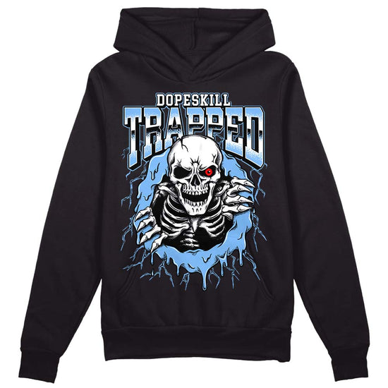 Jordan 9 Powder Blue DopeSkill Hoodie Sweatshirt Trapped Halloween  Graphic Streetwear - Black