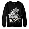 Jordan 3 “Off Noir” DopeSkill Sweatshirt Juneteenth 1865 Graphic Streetwear - Black