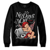 Jordan Spizike Low Bred DopeSkill Sweatshirt New No Days Off Graphic Streetwear - Black