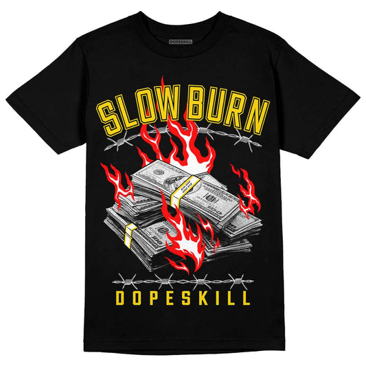 Jordan 6 “Yellow Ochre” DopeSkill T-Shirt Slow Burn Graphic Streetwear - Black