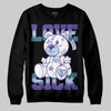 Jordan 5 OG “Grape” DopeSkill Sweatshirt Love Sick Graphic Streetwear - Black