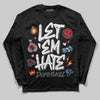 Jordan 4 “Black Cat” (2025) DopeSkill Long Sleeve T-Shirt Let 'em Hate Graphic Streetwear - Black