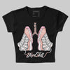 Jordan 11 Low “Legend Pink” DopeSkill Women's Crop Top Breathe Graphic Streetwear - Black