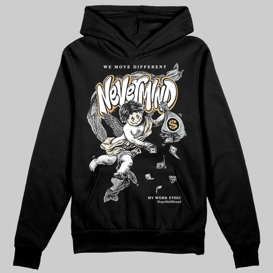 Jordan 5 Retro Reverse Metallic DopeSkill Hoodie Sweatshirt Nevermind Graphic Streetwear - Black