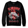 Jordan 12 “Cherry” DopeSkill Sweatshirt Slow Burn Graphic Streetwear - Black 