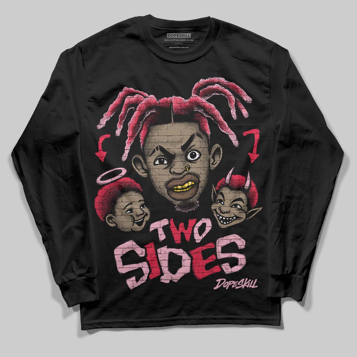 Dunk Low Valentine's Day (2026) DopeSkill Long Sleeve T-Shirt Two Sides Graphic Streetwear - Black