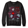 Jordan 5 Retro Burgundy (2023) DopeSkill Sweatshirt Love Kills Graphic Streetwear - Black