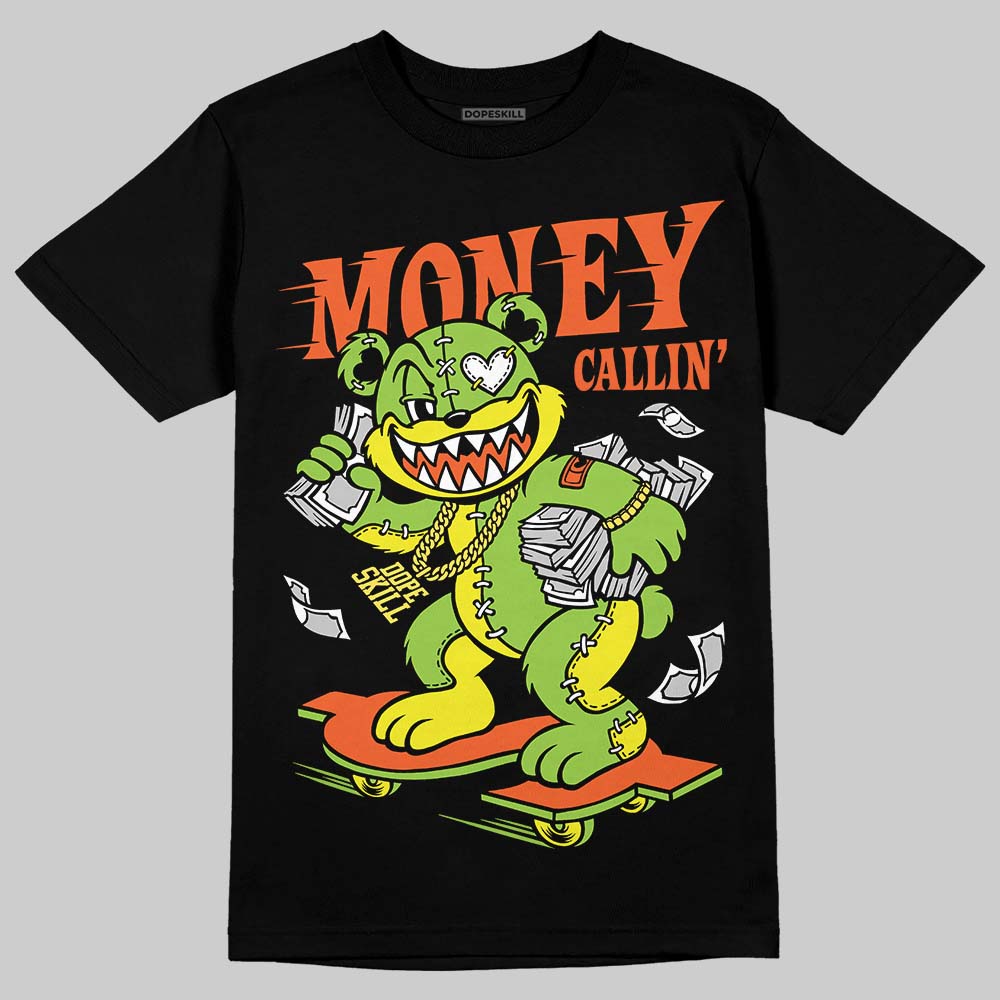 Neon Green Sneakers DopeSkill T-Shirt Money Callin' Graphic Streetwear - black