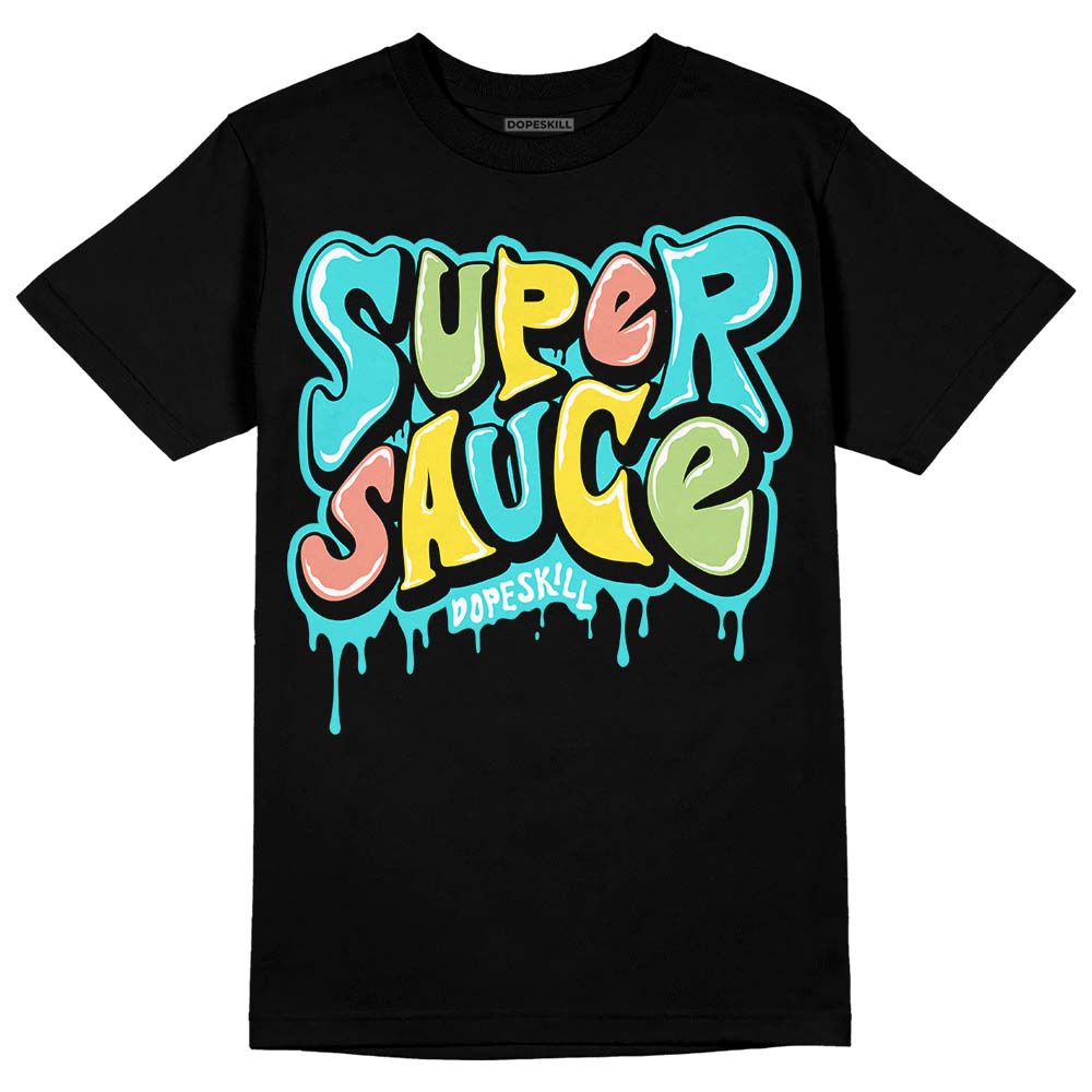 New Balance 9060 “Cyan Burst” DopeSkill T-Shirt Super Sauce Graphic Streetwear - Black