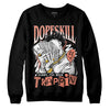 Dunk Low Black Amber Brown DopeSkill Sweatshirt Sorry I've Been Trappin Graphic Streetwear  - Black