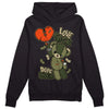 Olive Sneakers DopeSkill Hoodie Sweatshirt Love Sick Graphic Streetwear - Black