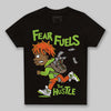 Neon Green Sneakers DopeSkill Toddler Kids T-shirt Fear Fuels The Hustle Graphic Streetwear - Black
