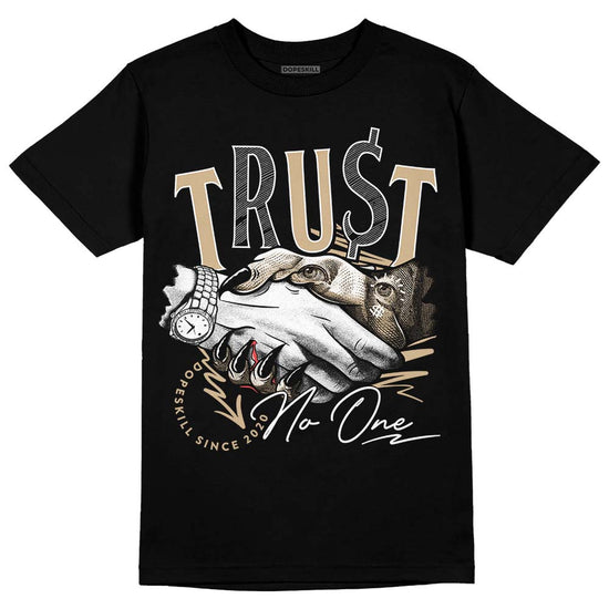 TAN Sneakers DopeSkill T-Shirt Trust No One Graphic Streetwear - Black