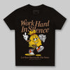 Yellow Sneakers DopeSkill Toddler Kids T-shirt Work Hard In Silence Graphic Streetwear - Black