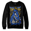 Royal Blue Sneakers DopeSkill Sweatshirt Life or Die Graphic Streetwear - Black