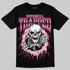 AJ 1 Mid Coral Chalk DopeSkill T-Shirt Trapped Halloween Rush Pink Graphic