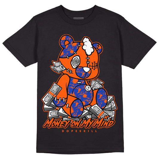 Dunk Low Futura Orange Blaze DopeSkill T-Shirt MOMM Bear Graphic Streetwear - Black