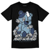 Jordan 1 Mid Diffused Blue DopeSkill T-Shirt MOMM Bear Graphic Streetwear - Black