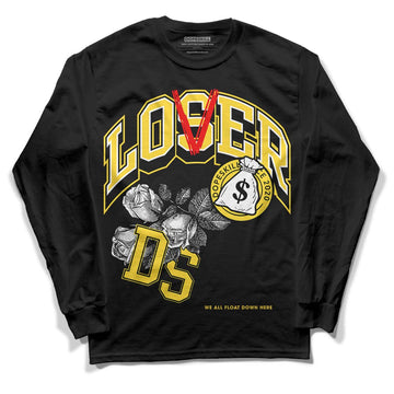 Jordan 4 Tour Yellow Thunder DopeSkill Long Sleeve T-Shirt Loser Lover Graphic Streetwear - Black