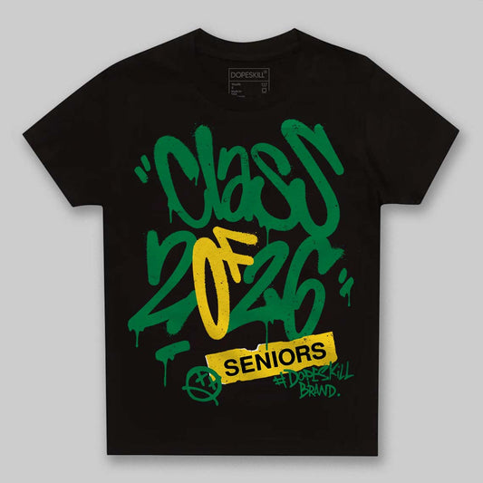 Green Sneakers DopeSkill Toddler Kids T-shirt Class of 2026 Graphic Streetwear - Black