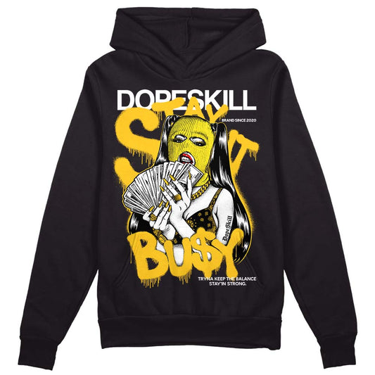 Jordan 4 Retro “Vivid Sulfur” DopeSkill Hoodie Sweatshirt Stay It Busy Graphic Streetwear - Black