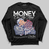 Jordan 1 High OG Rare Air "Deep Royal Blue" DopeSkill Long Sleeve T-Shirt MOMM Graphic Streetwear - Black