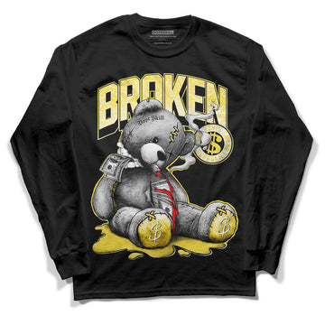 Wmns Air Jordan 11 Low 'Yellow Snakeskin' DopeSkill Long Sleeve T-Shirt Sick Bear Graphic Streetwear - Black