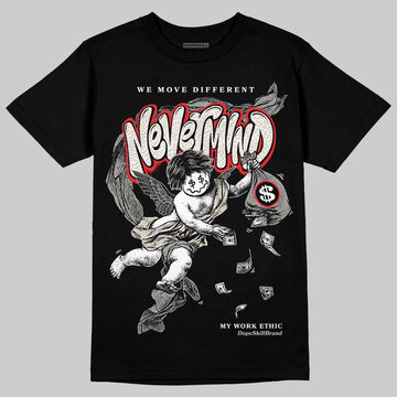 Jordan 3 Retro Pure Money DopeSkill T-Shirt Nevermind Graphic Streetwear - Black