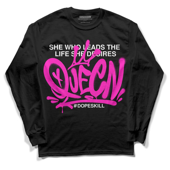 Dunk Low GS “Active Fuchsia” DopeSkill Long Sleeve T-Shirt Queen Graphic Streetwear - Black