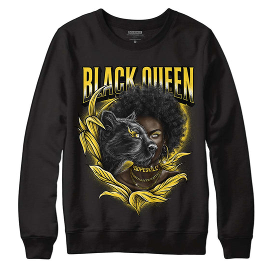 Jordan 4 Tour Yellow Thunder DopeSkill Sweatshirt New Black Queen Graphic Streetwear - Black