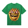 Green Sneakers DopeSkill T-Shirt Hellfire Graphic Streetwear - Irish Green