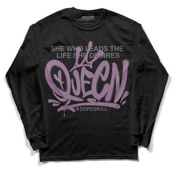 Jordan 2 “Mauve/Off-Noir” DopeSkill Long Sleeve T-Shirt Queen Graphic Streetwear - Black 