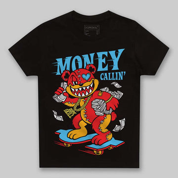 Red Sneakers DopeSkill Toddler Kids T-shirt Money Callin' Graphic Streetwear - black