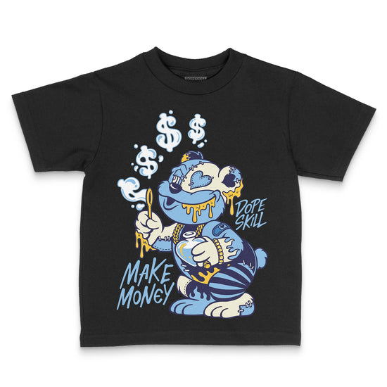 University Blue Sneakers DopeSkill Toddler Kids T-shirt Make Money Graphic Streetwear - Black