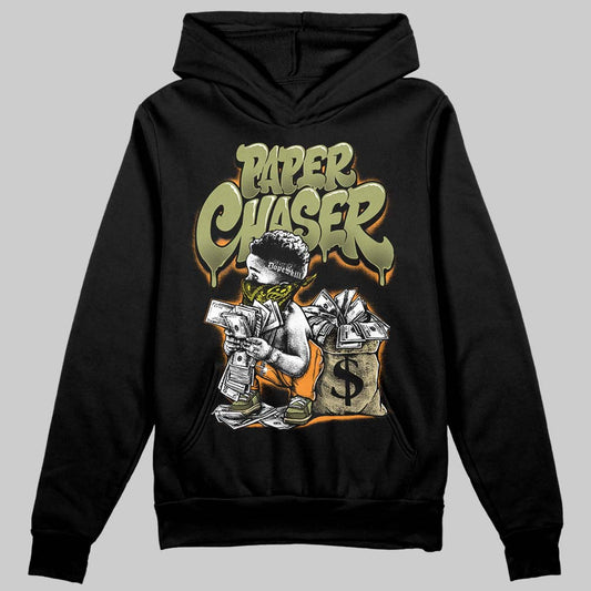 Olive Sneakers DopeSkill Hoodie Sweatshirt Paper Chaser Boy Graphic Streetwear - Black