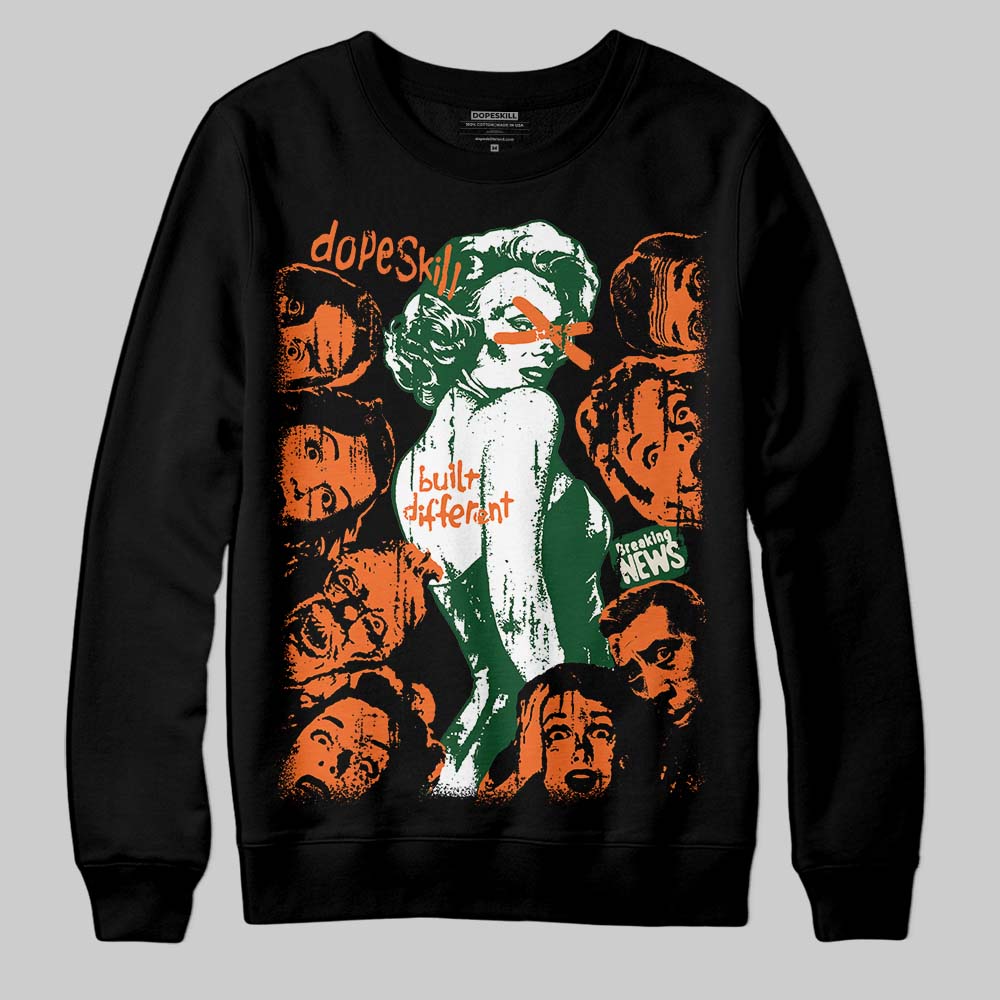 SoleFly x Air Jordan 3 “Fruits Of Our Labor” DopeSkill Sweatshirt Built Different Graphic - Black