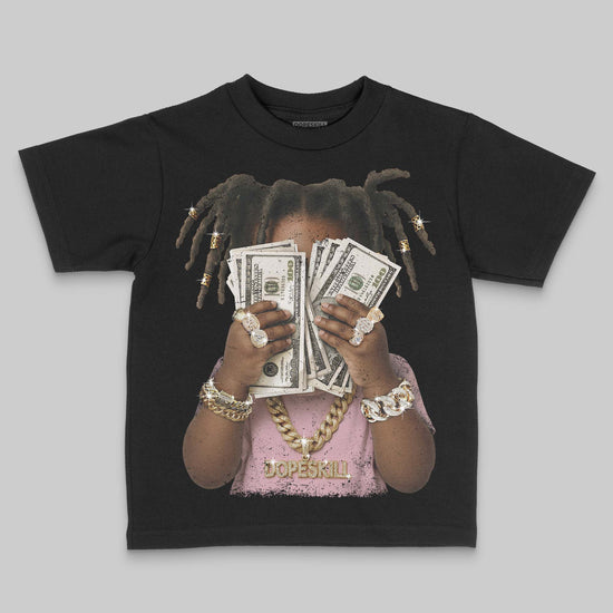 Jordan 4 Retro Valentine's Day (2026) (GS) DopeSkill Toddler Kids T-shirt Rich Youth Graphic Streetwear - Black