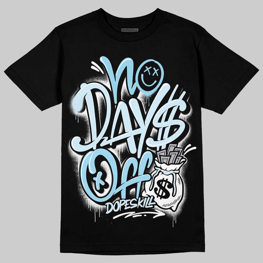 Vans Knu Stack Vintage Satin Dream Blue DopeSkill T-Shirt No Days Off Graphic Streetwear - Black