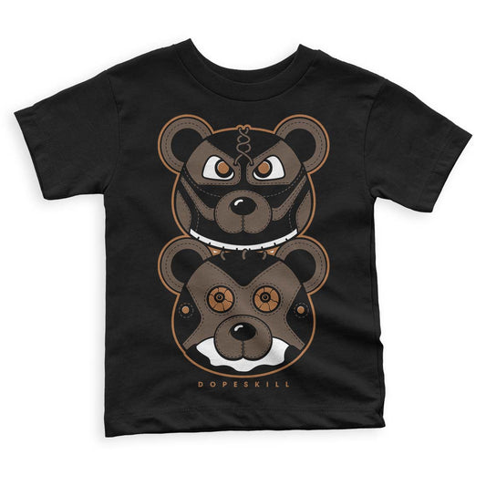 Jordan 1 Retro High OG Palomino DopeSkill Toddler Kids T-shirt Leather Bear Graphic Streetwear - Black