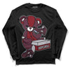 Jordan 5 Retro Burgundy (2023) DopeSkill Long Sleeve T-Shirt Sneakerhead BEAR Graphic Streetwear - Black