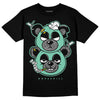 Jordan 3 "Green Glow" DopeSkill T-Shirt New Double Bear Graphic Streetwear - Black 